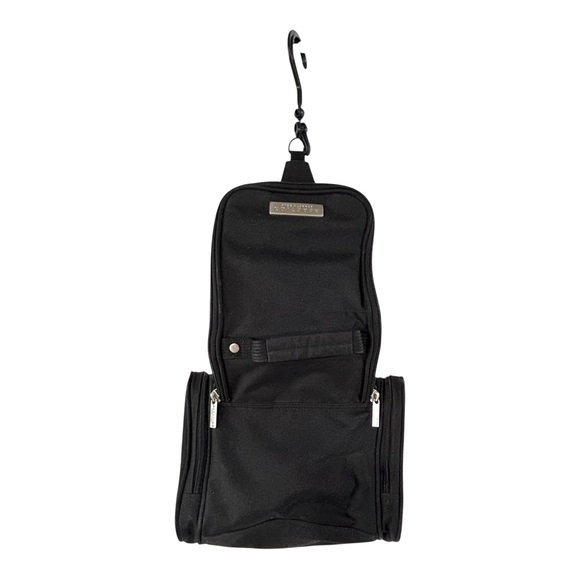 Kenneth Cole Reaction Toiletry Bag Travel Makeup Shaving Black Nylon Hanging - Picture 2 of 12